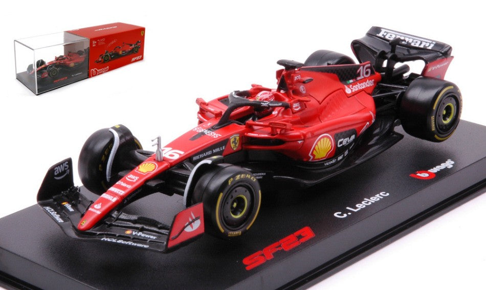 Burago - FERRARI F-23 N.55 2023 CARLOS SAINZ SIGNATURE 1:43 - Cod. BU36835S