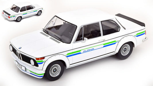 Modelcargroup - BMW 2002 ALPINA 1973 WHITE/DECORATED 1:18 - Cod. MCG18409