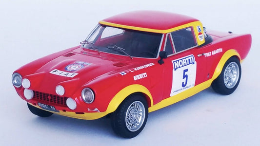 Trofeu - FIAT 124 ABARTH N.5 1000 LAKES RALLY 1974 KINNUNEN-AHO 1:43 - Cod. TFDSN149
