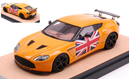Tecnomodel - ASTON MARTIN V12 ZAGATO 2012 GLOSS ORANGE W/ENGLISH ED.LIM.PCS 10 1:43 - Cod. TMDMI52AM
