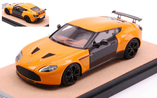 Tecnomodel - ASTON MARTIN V12 ZAGATO 2012 GLOSS ORANGE W/CARBON ED.LIM.PCS 10 1:43 - Cod. TMDMI52AN