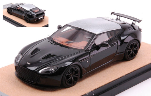 Tecnomodel - ASTON MARTIN V12 ZAGATO 2012 BLACK W/ALUMINIUM ROOF ED.LIM.PCS 10 1:43 - Cod. TMDMI52AQ