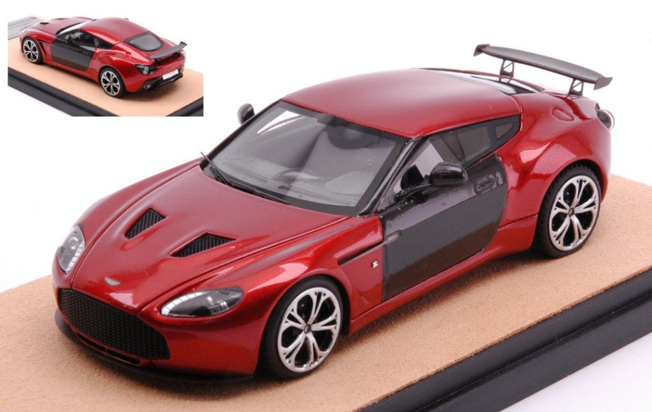 Tecnomodel - ASTON MARTIN V12 ZAGATO 2012 METALLIC RED W/CARBON ED.LIM.PCS 10 1:43 - Cod. TMDMI52AS