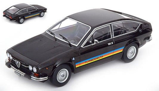Kk Scale - ALFA ROMEO GTV 2000 TURBODELTA 1979 BLACK/FLATBLACK 1:18 - Cod. KKDC181094