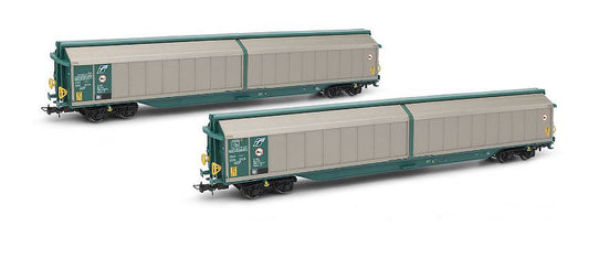 Rivarossi - FS 2 UNIT PACK CLOSED WAGONS TYPE HABILLSS XMPR LIVERY EP.V-VI 1:87 - Cod. HR6598