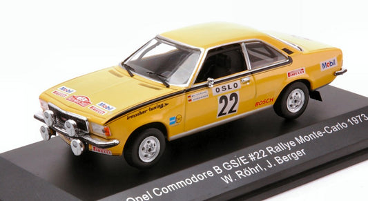 Cmr Classic Model Replicars - OPEL COMMODORE B GS/E N.22 RALLY MONTE CARLO 1973 W.ROHRL-J.BERGER 1:43 - Cod. WRC026