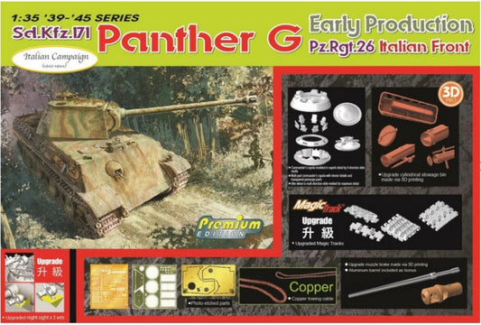 Dragon - SD.KFZ.171 PANTHER G EARLY PROD.Pz.Rgt.26 ITALIAN FRONT KIT 1:35 - Cod. D6622