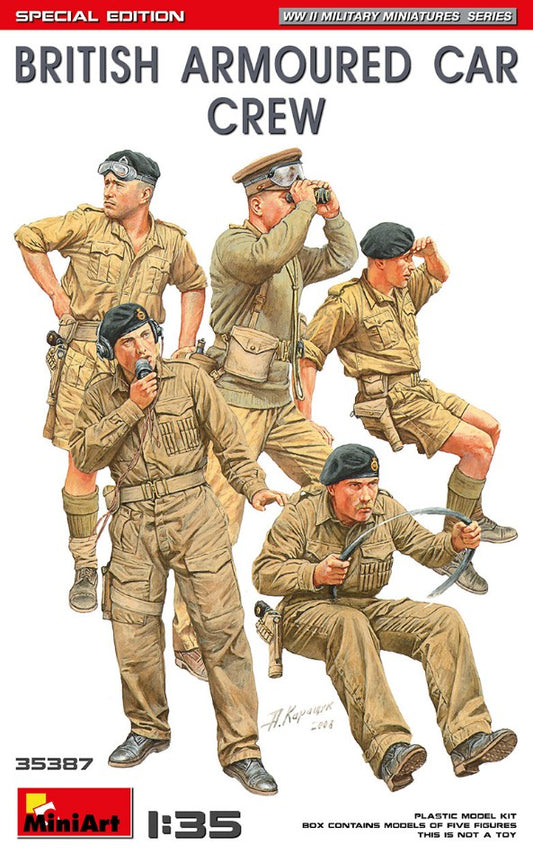 Miniart - BRITISH ARMOURED CAR CREW SPECIAL EDITION KIT 1:35 - Cod. MIN35387