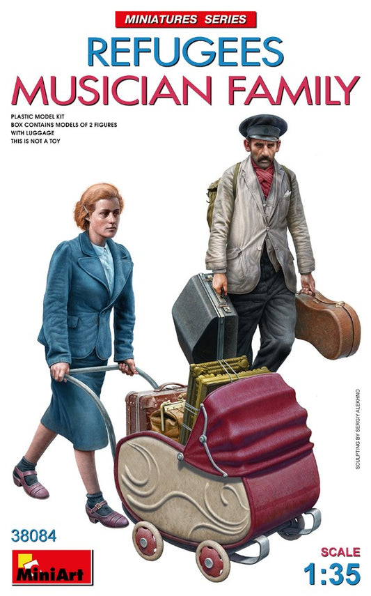 Miniart - REFUGEES MUSICIAN FAMILY KIT 1:35 - Cod. MIN38084