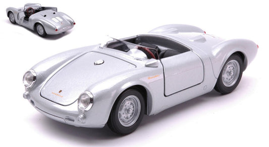 Welly - PORSCHE 550 SPYDER SILVER 1:24 - Cod. WE24113SIL