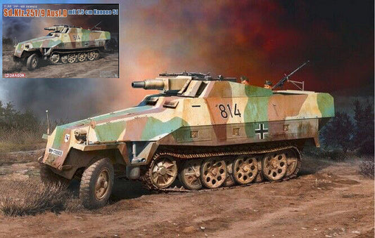 Dragon - SD.KFZ.251/9 Ausf.D MIT 7,5 cm KANONE 51 KIT 1:35 - Cod. D6863