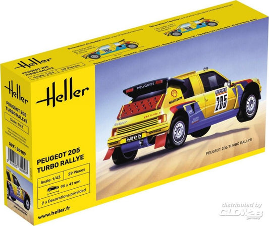 Heller - PEUGEOT 205 TURBO RALLY KIT 1:43 - Cod. HL80189