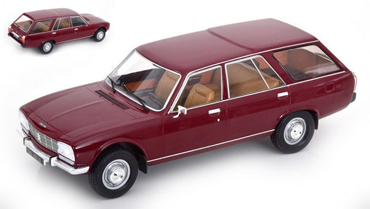 Modelcargroup - PEUGEOT 504 BREAK 1976 DARK RED 1:18 - Cod. MCG18357