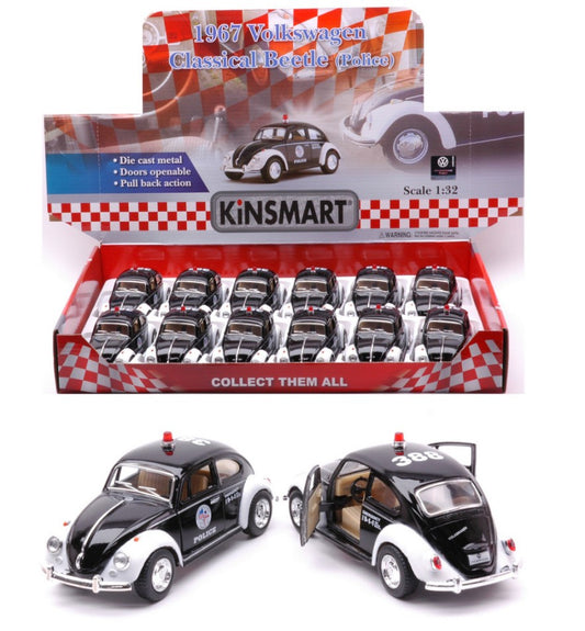 Kinsmart - VW CLASSICAL BEETLE 1967 POLICE cm 12,5 1:32 - Cod. KT5057DP