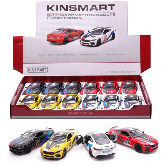 Kinsmart - BMW M8 COMPETITION COUPE' COL.ASS.cm 12,5 1:38 - Cod. KT5425DF