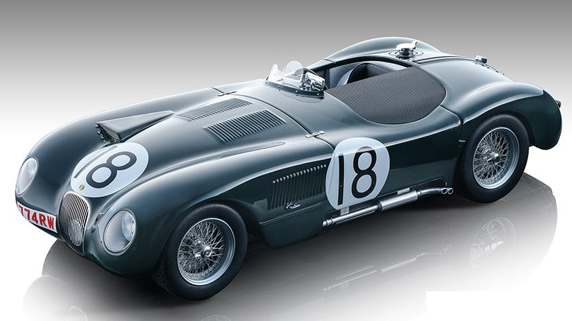 Tecnomodel - JAGUAR C-TYPE N.18 WINN.LE MANS 1953 T.ROLT-D.HAMILTON 1:18 - Cod. TMD18290B