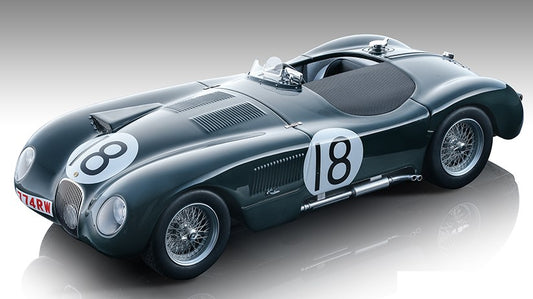 Tecnomodel - JAGUAR C-TYPE N.18 WINN.LE MANS 1953 T.ROLT-D.HAMILTON 1:18 - Cod. TMD18290B