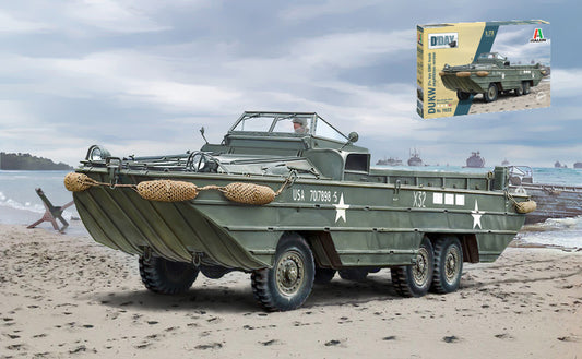 Italeri - DUKW 2 1/ Ton GMC TRUCK AMPHIBIOUS VERSION D-DAY 80th ANNIV.KIT 1:72 - Cod. IT7022