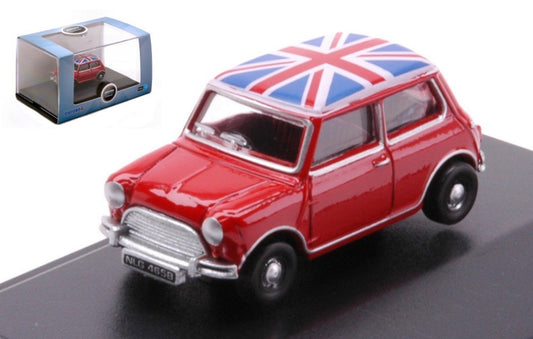 Oxford - AUSTIN MINI RED/UNION JACK 1:76 - Cod. OXF76MN001