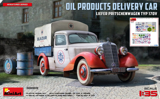 Miniart - LIEFER PRITSCHENWAGEN TYP 170V OIL PRODUCTS DELIVERY KIT 1:35 - Cod. MIN38069