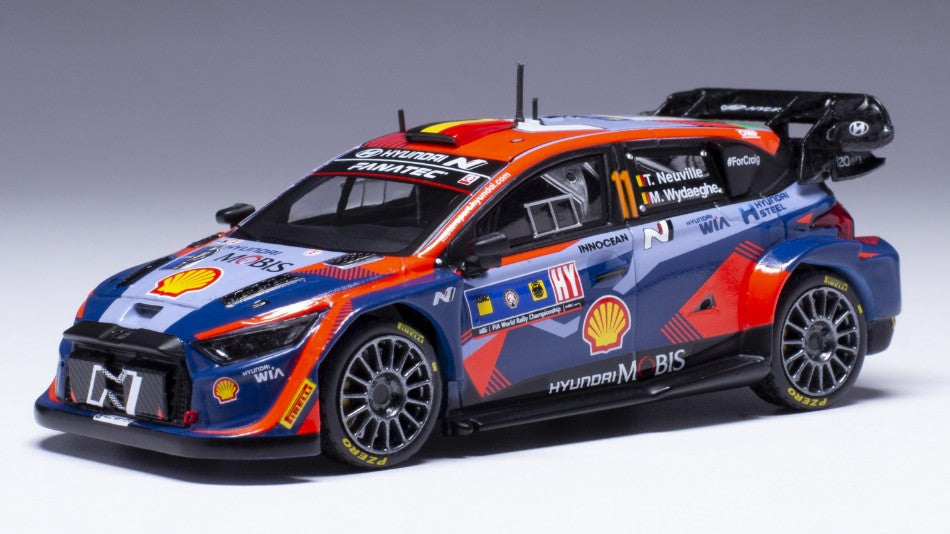 Ixo Model - HYUNDAI I20 N WRC N.11 CENTR.EUROP.RALLY 2023 NEUVILLE-WYDAEGHE 1:43 - Cod. RAM909