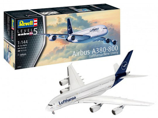 Revell - AIRBUS A380-800 LUFTHANSA NEW LIVERY KIT 1:144 - Cod. RV03872