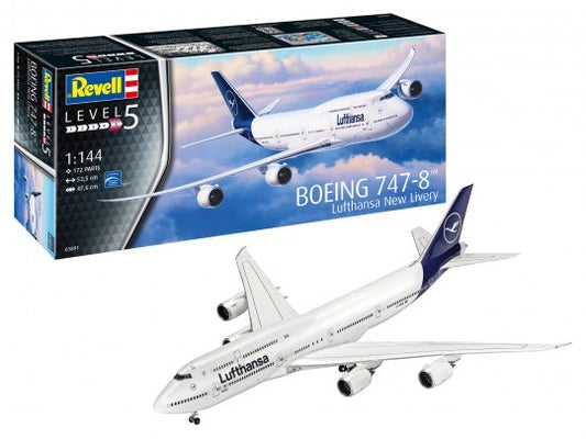 Revell - BOEING 747-8 LUFTHANSA "NEW LIVERY" KIT 1:144 - Cod. RV03891