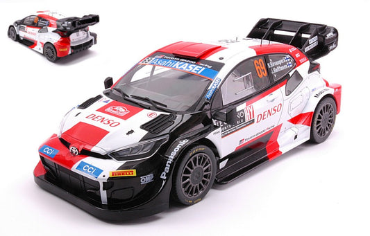 Ixo Model - TOYOTA GR YARIS N.69 RALLY MONTE CARLO 2023 ROVANPERA-HALTTUNEN 1:18 - Cod. 18RMC152B