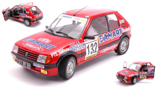 Solido - PEUGEOT 205 1.6 GTi N 132 RALLY MONTEC.1986 F.DELECOUR-A.C.PAUWELS 1:18 - Cod. SL1801717
