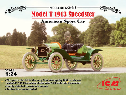 Icm - MODEL T 1913 SPEEDSTER AMERICAN SPORT CAR KIT 1:24 - Cod. ICM24015