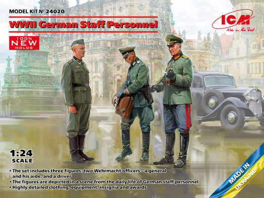 Icm - WWII GERMAN STAF PERSONNEL KIT 1:24 - Cod. ICM24020