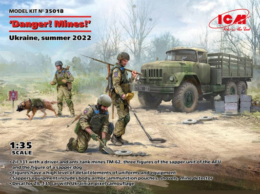Icm - DANGER! MINES! UKRAINE SUMMER 2022 KIT 1:35 - Cod. ICM35018