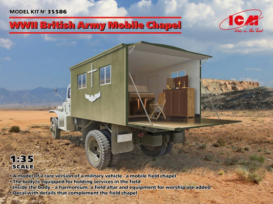 Icm - WWII BRITISH ARMY MOBILE CHAPEL KIT 1:35 - Cod. ICM35586