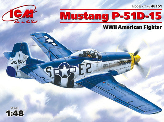 Icm - MUSTANG P-51D-15 WWII AMERICAN FIGHTER KIT 1:48 - Cod. ICM48151