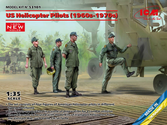 Icm - US HELICOPTER PILOTS(1960s-1970s) KIT 1:35 - Cod. ICM53101