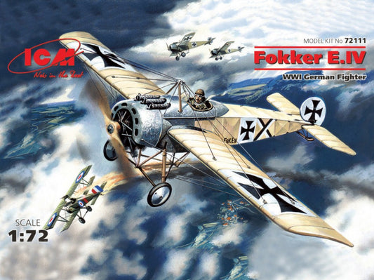 Icm - FOKKER E.IV WWI GERMAN FIGHTER KIT 1:72 - Cod. ICM72111