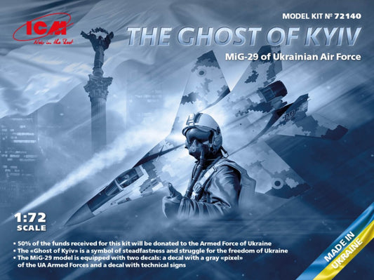 Icm - THE GHOST OF KYIV MIG-29 UKRAINA AIR FORCE KIT 1:72 - Cod. ICM72140