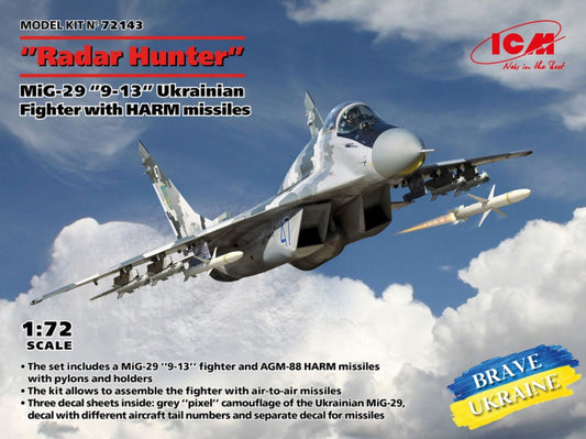Icm - THE GHOST OF KYIV MIG-29 UKRAINA AIR FORCE KIT 1:72 - Cod. ICM72143