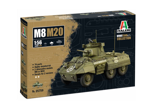 Italeri - M8/M20 GREYHOUND KIT 1:56 - Cod. IT25759