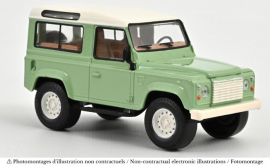 Norev - LAND ROVER DEFENDER 1995 GREEN & WHITE 1:43 - Cod. NV845106