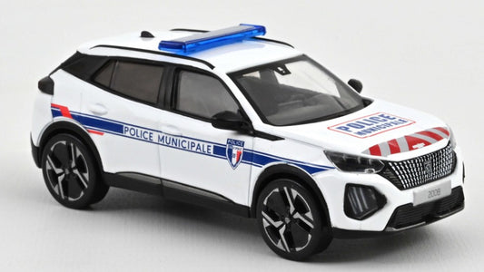 Norev - PEUGEOT 2008 GT 2024 POLICE MUNICIPALE RED/WHITE 1:43 - Cod. NV472876