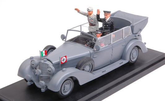 Rio - MERCEDES 770 K WERMACHT - MUSSOLINI IN GERMANIA CON HITLER 1938 1:43 - Cod. RI4250-2P