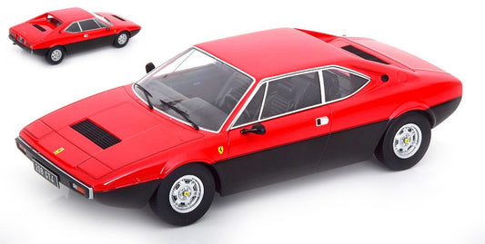 Kk Scale - FERRARI 208 GT4 1975 RED/FLATBLACK 1:18 - Cod. KKDC181204