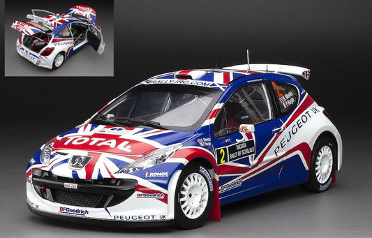 Sunstar - PEUGEOT 207 S2000 N.2 RALLY OF SCOTLAND 2009 K.MEEKE-P.NAGLE 1:18 - Cod. SS5439