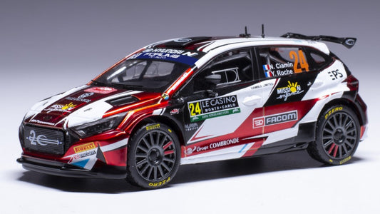 Ixo Model - HYUNDAI i20 RALLY 2 N.24 RALLY MONTE CARLO 2024CIAMIN-ROCHE 1:43 - Cod. RAM919