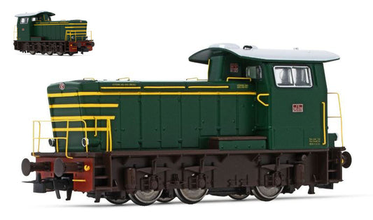 Rivarossi - FS LOCOMOTIVA DIESEL DA MANOVRA LIVREA VERDE/GIALLO EP.IV 1:87 - Cod. HR2931