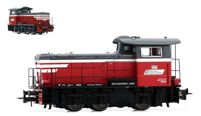Rivarossi - MERCITALIA S LOCOMOTIVA DIESEL DA MANOVRA LIVREA ROSSO/BIANCO EP.VI 1:87 - Cod. HR2932