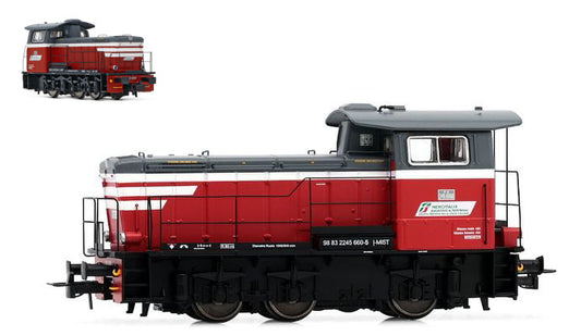 Rivarossi - MERCITALIA S LOCOMOTIVA DIESEL DA MANOVRA LIVREA ROSSO/BIANCO EP.VI 1:87 - Cod. HR2932