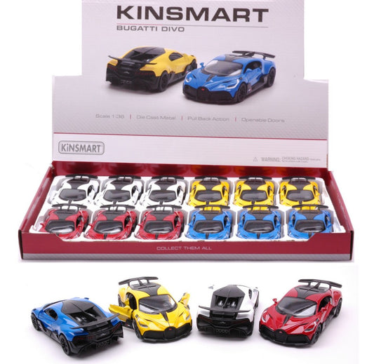 Kinsmart - BUGATTI DIVO COL.ASS. 1:36 - Cod. KT5442D