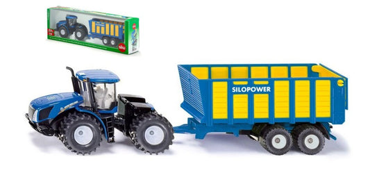 Siku - TRATTORE NEW HOLLAND C/CARRO INSILATI 1:50 - Cod. SK1947